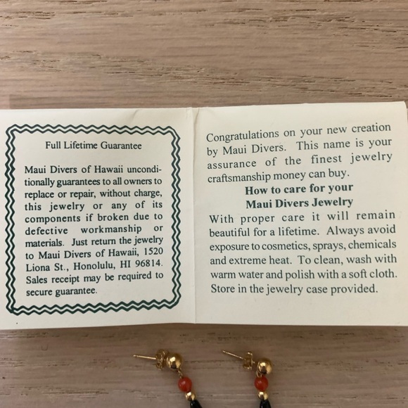 Maui Divers earrings coral - Picture 3 of 3